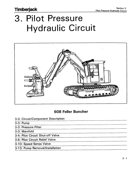 701548800 - JOHN DEERE 608 (608 SERIES) Forestry Tracked Feller Bunchers OPERATOR MANUAL