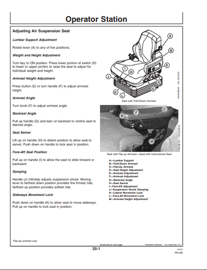 OMAR248017 - JOHN DEERE 9430,9530,9630 Construction Scrapers OPERATOR MANUAL