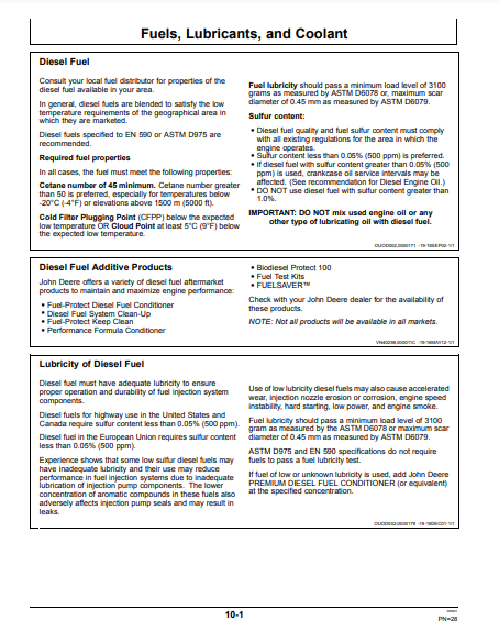 OPERATOR MANUAL - JOHN DEERE 12.5L (POWERTECH) Construction Engine OMRG28994