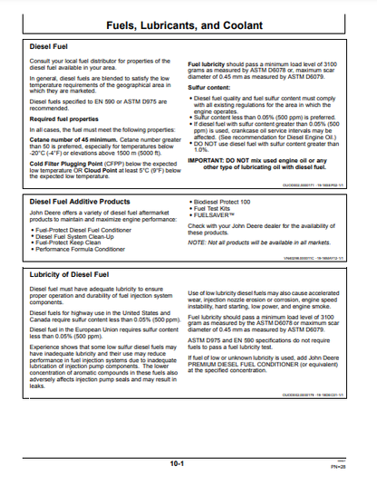 OPERATOR MANUAL - JOHN DEERE 12.5L (POWERTECH) Construction Engine OMRG28994