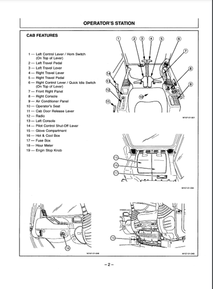 OPERATOR MANUAL - JOHN DEERE EX200-5 (EX-5 SERIES) Hitachi Excavator EM14MEN13