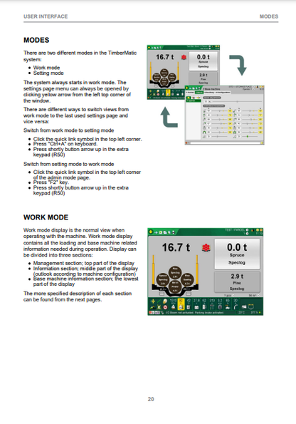 OPERATOR MANUAL - JOHN DEERE 1910G, TIMBERMATIC F-09, 910G,1010G,1110G FT4 FFC,1110G FT4 RL,1210G FT4 FFC,1210G FT4 RL,1510G FT4 FFC,1510G FT4 RL(G SERIES) FORESTRY MEASURING AND CONTROL SYSTEM F692334