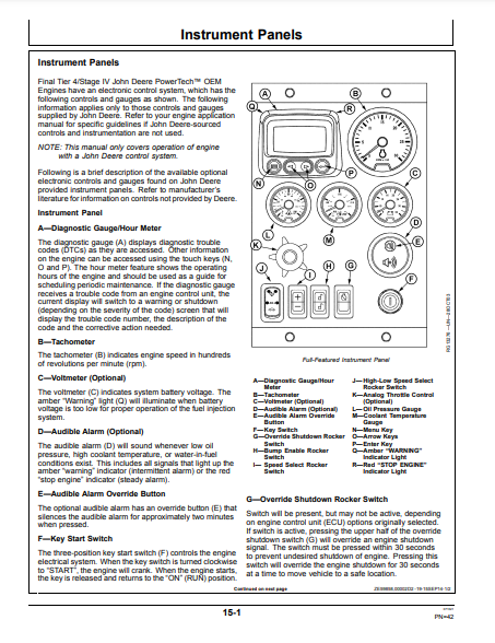 OPERATOR MANUAL - JOHN DEERE 2.9L,3029 Construction Engine OMRG39496