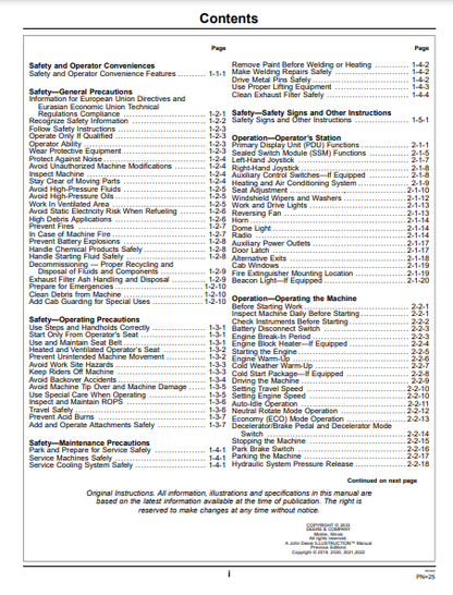 OPERATOR MANUAL - JOHN DEERE 850L CONSTRUCTION CRAWLER DOZER OMT415020X19