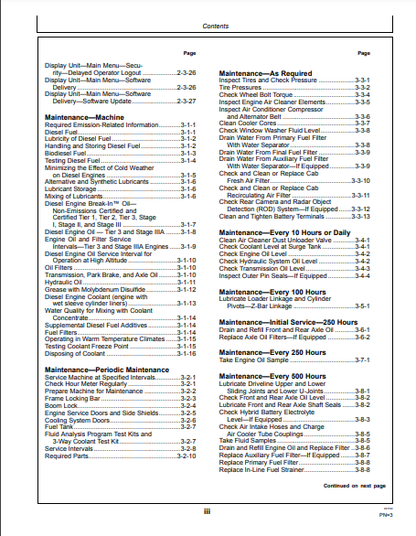 OPERATOR MANUAL - JOHN DEERE 524K SERIES II (0) Construction Loader OMT387133X19