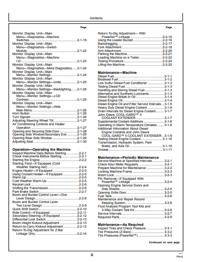 OMT229851 - JOHN DEERE 644J (J SERIES) Construction Loaders OPERATOR MANUAL