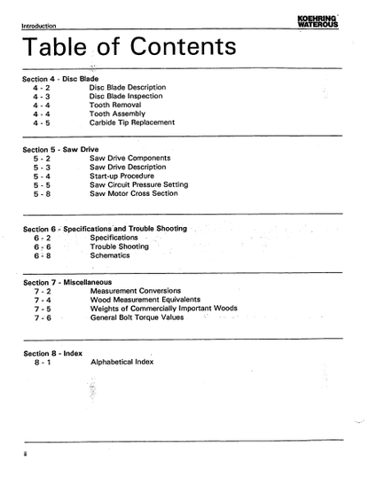 F276732 - JOHN DEERE 20 INCH (INCH SERIES) Forestry Dtt Disc Saw Felling Head OPERATOR MANUAL