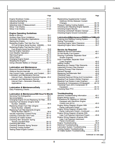 OPERATOR MANUAL - JOHN DEERE 8.1L,6081HF070 (POWERTECH) Construction Engine OMRG34944