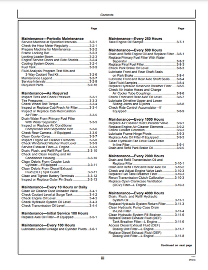 OPERATOR MANUAL - JOHN DEERE 644 G (0) Construction Loader OMT471622X019