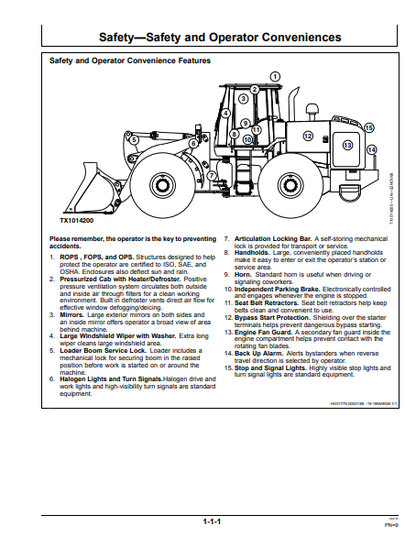 OMT229851 - JOHN DEERE 644J (J SERIES) Construction Loaders OPERATOR MANUAL