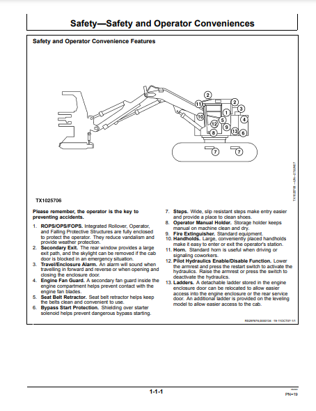 OPERATOR MANUAL - JOHN DEERE 753J,759J (J SERIES) Forestry Tracked Feller Buncher OMT231007