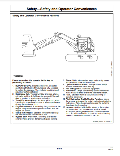 OPERATOR MANUAL - JOHN DEERE 753J,759J (J SERIES) Forestry Tracked Feller Buncher OMT231007