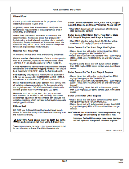 OPERATOR MANUAL - JOHN DEERE 4.5L,4045,4045HF280 (POWERTECH™ M) Construction Engine OMDZ105870