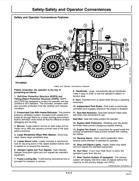 OPERATOR MANUAL - JOHN DEERE 644 G (0) Construction Loader OMT471622X019