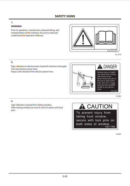 OPERATOR MANUAL - JOHN DEERE ZAXIS135US-6N,ZAXIS245USLC-6N (ZAXIS-6 SERIES) HITACHI EXCAVATOR ENMDATNA12