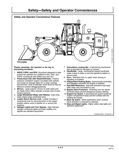 OMT229869 - JOHN DEERE 544J (J SERIES) Construction Loaders OPERATOR MANUAL