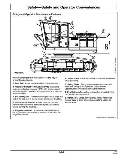 OPERATOR MANUAL - JOHN DEERE ZAXIS210F-3 (ZAXIS-3 SERIES) Hitachi Processor OMT231449