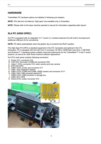 OPERATOR MANUAL - JOHN DEERE TIMBERMATIC H-09,1070E,1170E,1270E,1470E (E SERIES) FORESTRY MEASURING AND CONTROL SYSTEM F074221