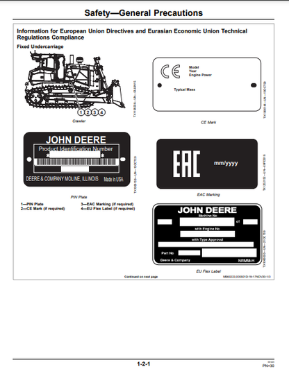 OPERATOR MANUAL - JOHN DEERE 1050K CONSTRUCTION CRAWLER DOZER OMT312939X19