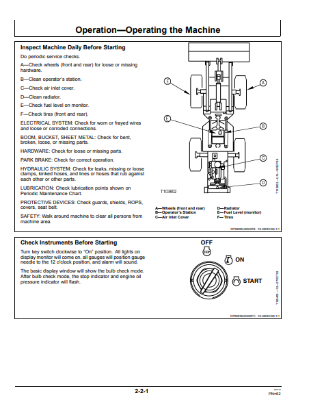 OMT229869 - JOHN DEERE 544J (J SERIES) Construction Loaders OPERATOR MANUAL