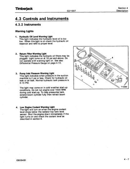 F284676 - JOHN DEERE 608 (608 SERIES) Forestry Tracked Harvester OPERATOR MANUAL