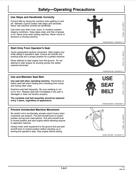 OPERATOR MANUAL - JOHN DEERE ZAXIS290F-3 (ZAXIS-3 SERIES) Hitachi Processor OMT231473