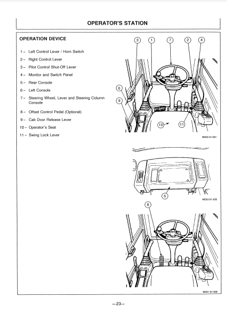 OPERATOR MANUAL - JOHN DEERE EX60WD-2 (EX-2 SERIES) HITACHI EXCAVATOR EM10R12