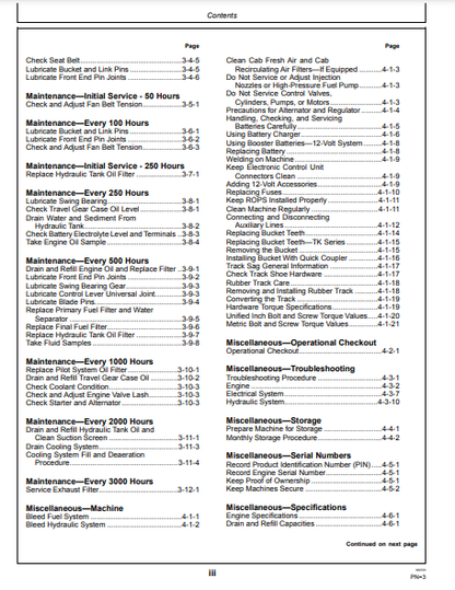 OPERATOR MANUAL - JOHN DEERE 60G CONSTRUCTION EXCAVATOR OMT333117