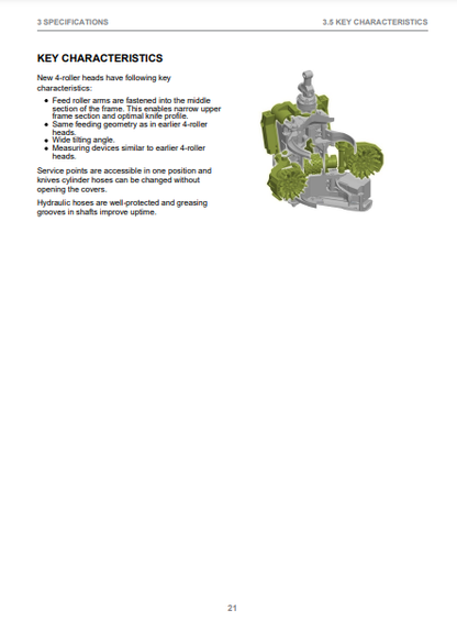 OPERATOR MANUAL - JOHN DEERE H414 (HARVESTING HEADS SERIES) Forestry Harvesting Head F074202