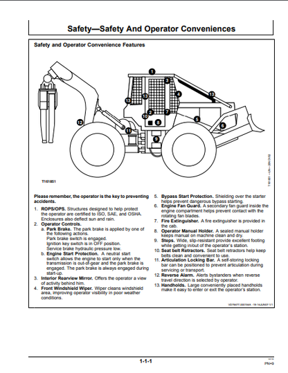 OMT230121 - JOHN DEERE 748H (H SERIES) Forestry Skidders  OPERATOR MANUAL