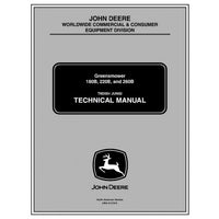 TECHNICAL SERVICE MANUAL - JOHN DEERE GREENSMOWERS MODELS 260B, ALL INCLUSIVE TM2004