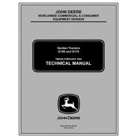 TECHNICAL SERVICE MANUAL - JOHN DEERE G100, G110 LAWN AND GARDEN TRACTORS TM2020 