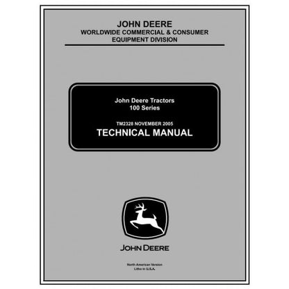 TECHNICAL SERVICE MANUAL - JOHN DEERE 115,LAWN, YARD TRACTOR TM2328CCE 