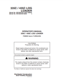 F390693 - JOHN DEERE 335C, 435C (C SERIES) LOG LOADER OPERATOR MANUAL