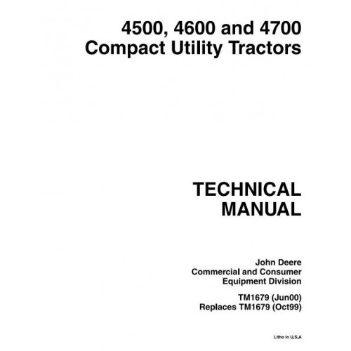 TM1679 - JOHN DEERE 4500, 4600, 4700