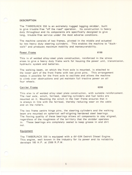 550001 - JOHN DEERE 550 (SERIES) Forestry Skidders OPERATOR MANUAL