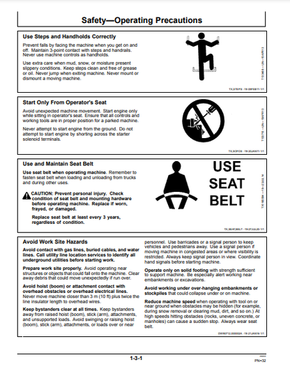 OPERATOR MANUAL - JOHN DEERE 903KH,909KH (K SERIES) Forestry Tracked Harvester OMT253406