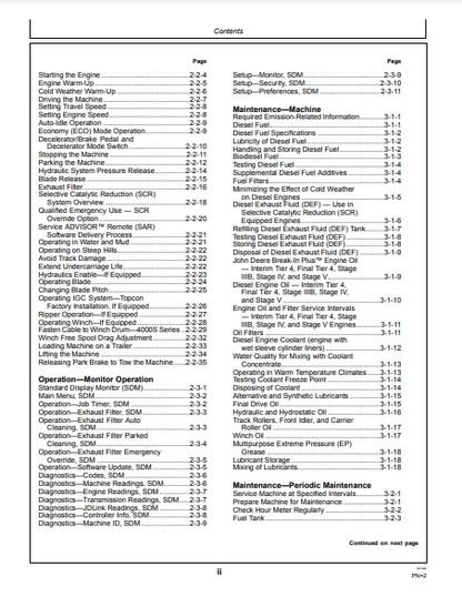 OPERATOR MANUAL - JOHN DEERE 550K,650K (K SERIES) Construction Crawler Dozer OMT356886X19