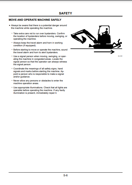 EM1N1NA12 - JOHN DEERE ZAXIS60USB-3 (ZAXIS-3 SERIES) Hitachi Excavators OPERATOR MANUAL