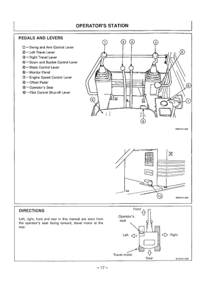 OPERATOR MANUAL - JOHN DEERE EX50UR (EX-SERIES) Hitachi Excavator EM10E12