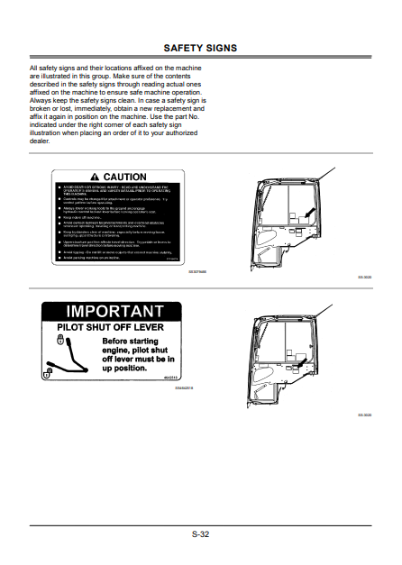 EM1N1NA12 - JOHN DEERE ZAXIS60USB-3 (ZAXIS-3 SERIES) Hitachi Excavators OPERATOR MANUAL