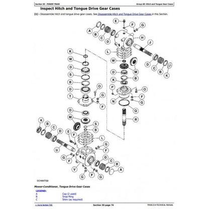 TECHNICAL SERVICE MANUAL - JOHN DEERE 830 FORAGE MOWER-CONDITIONER (EUROPE) ALL INCLUSIVE TM301319