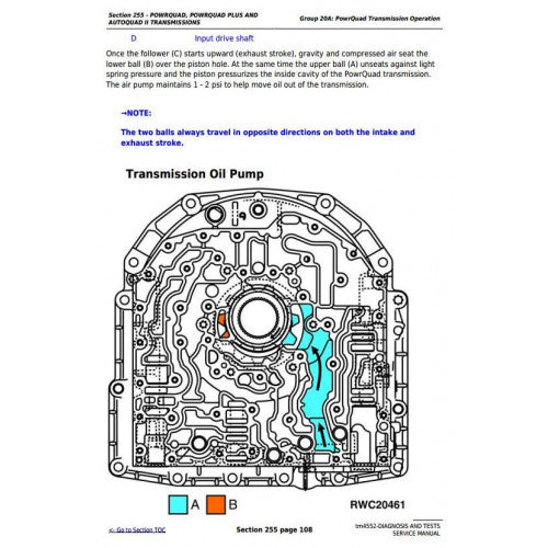 OPERATION AND TESTS SERVICE MANUAL - JOHN DEERE TRACTORS 6510,TM4552 