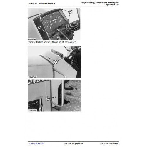 SERVICE REPAIR TECHNICAL MANUAL - JOHN DEERE TRACTORS 6300L,TM4523 