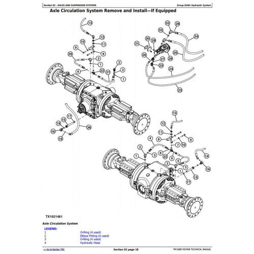 SERVICE REPAIR MANUAL -  JOHN DEERE 524K 4WD LOADER (SN.BEFORE 642245) W.ENGINE 6068HDW74 (T3) TM10687