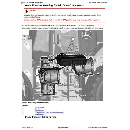 SERVICE REPAIR TECHNICAL MANUAL - JOHN DEERE 644K HYBRID (SN. FROM E651322) 4WD LOADER TM12708 