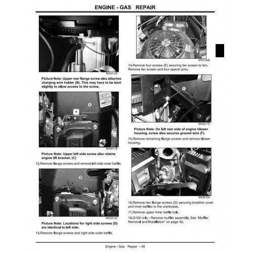 TECHNICAL SERVICE MANUAL - JOHN DEERE G100, LAWN AND GARDEN TRACTORS TM2020