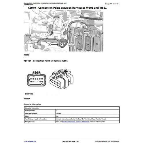 TM406719 - JOHN DEERE 6110R,6120R, 6130R, 6135R, 6145R, 6155R, 6175R,6195R, 6215R TRACTOR