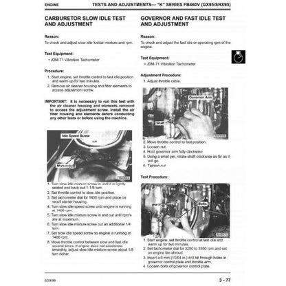 TECHNICAL SERVICE MANUAL - JOHN DEERE RIDING MOWERS TYPE GX70,TM1491