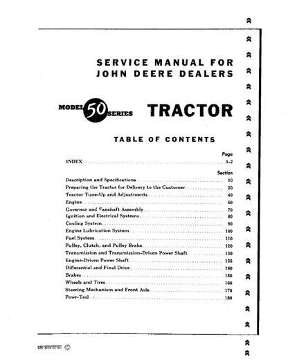 JOHN DEERE MODEL 520 SERIES TRACTOR SERVICE MANUAL SM2010 - PDF FILE